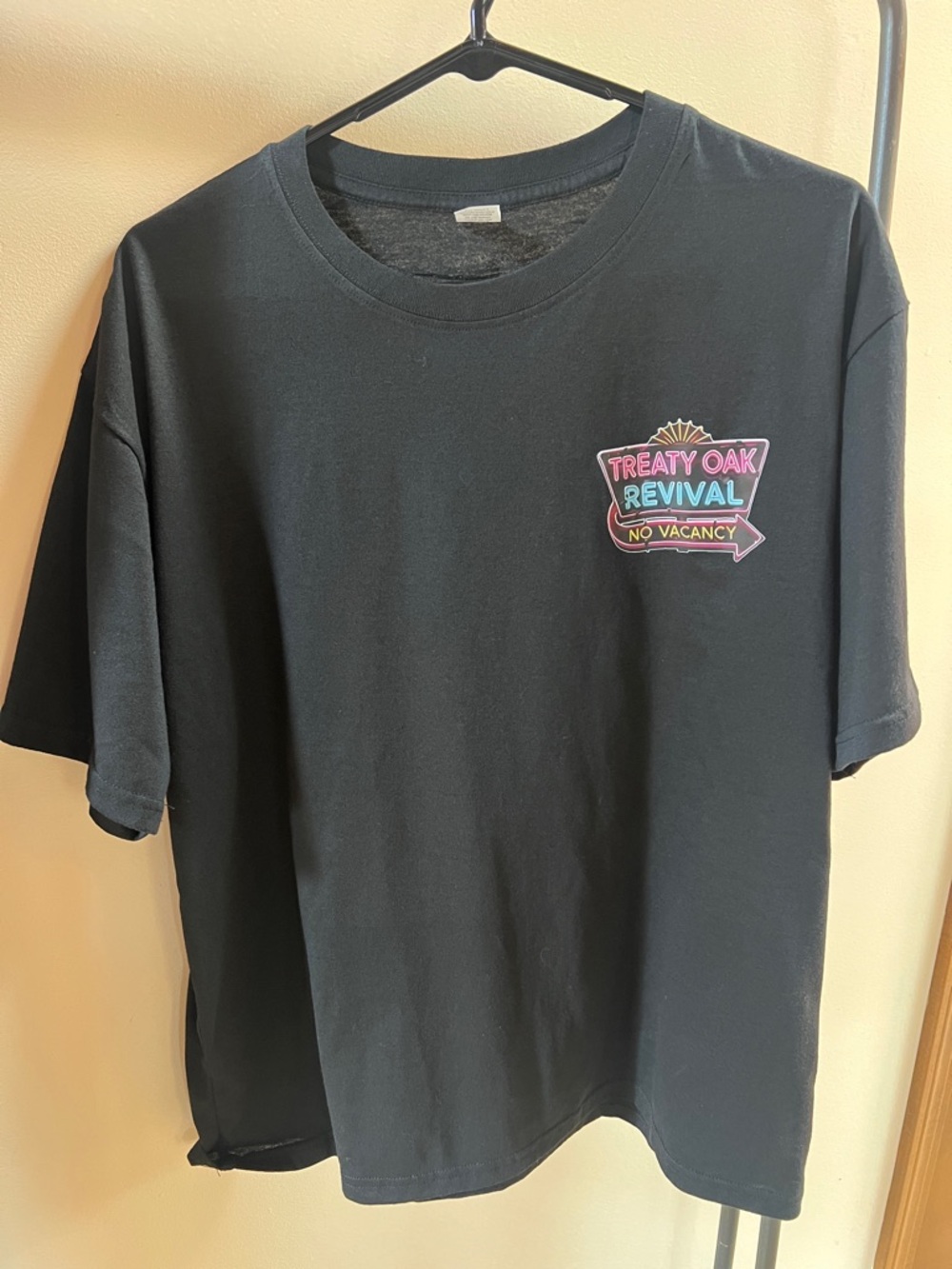 Treaty Oak Revival Black Graphic Tee - No Vacancy album cover logo